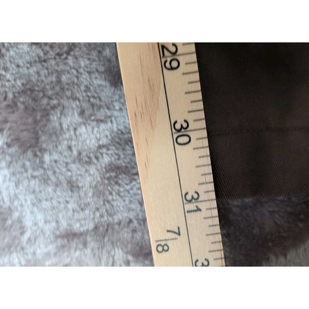 IZOD Pants Men's 34x32 Brown Flat Front Casual Dress Slacks - Picture 3 of 13